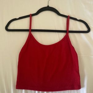 Brandy Melville red crop top